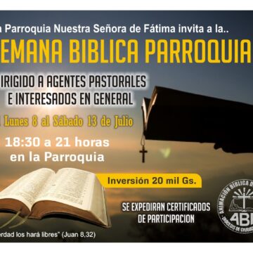 Preparan “Semana Bíblica” en la parroquia Nuestra Señora de Fátima
