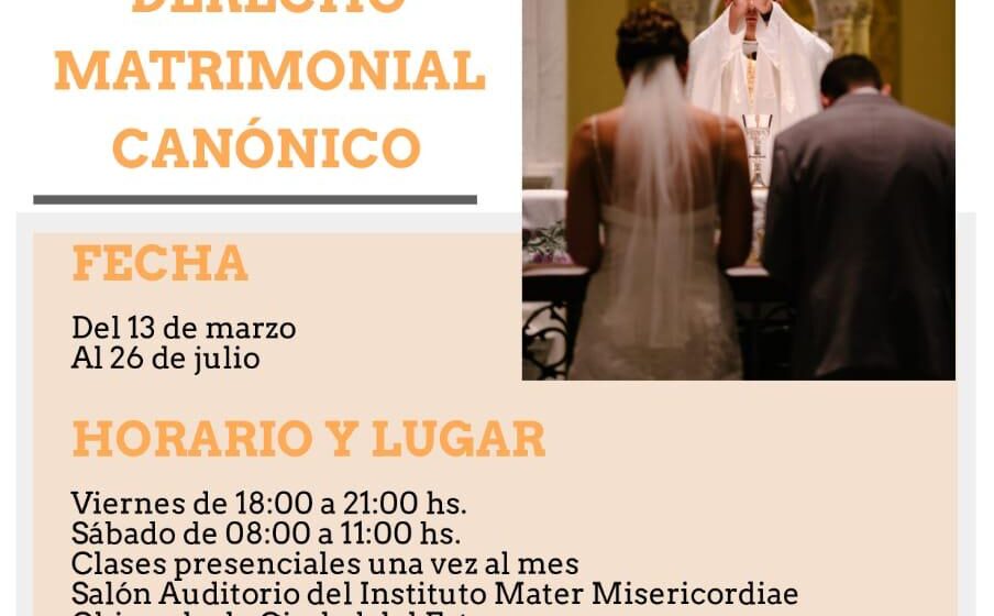 Diplomado en Derecho Matrimonial Canónico