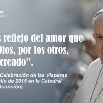 Recordando el segundo día de la visita del Papa Francisco: Celebración de las Vísperas
