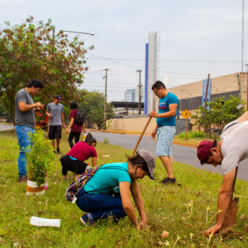 Con el objetivo de crear conciencia sobre el cuidado del medio ambiente, el domingo 8 de noviembre en horas de la tarde, un grupo de jóvenes plantaron arbolitos en barrios de Ciudad del Este.