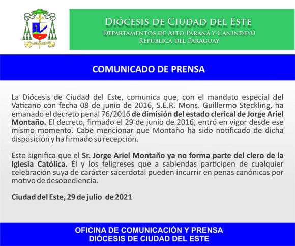COMUNICADO DE PRENSA
