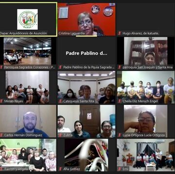Visita virtual a catequistas de la Diócesis de Ciudad del Este