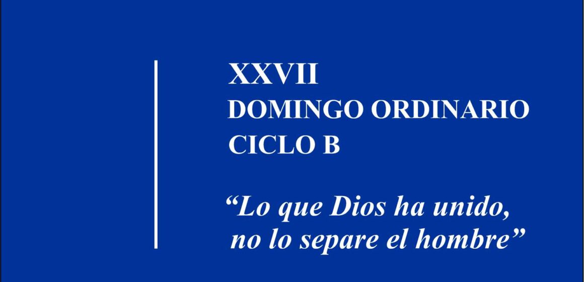 Homilía: “Lo que Dios ha unido, no lo separe el hombre”