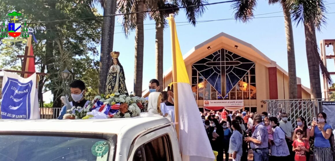 Con misas y caravanas festejaron el día de la Virgen de Caacupé