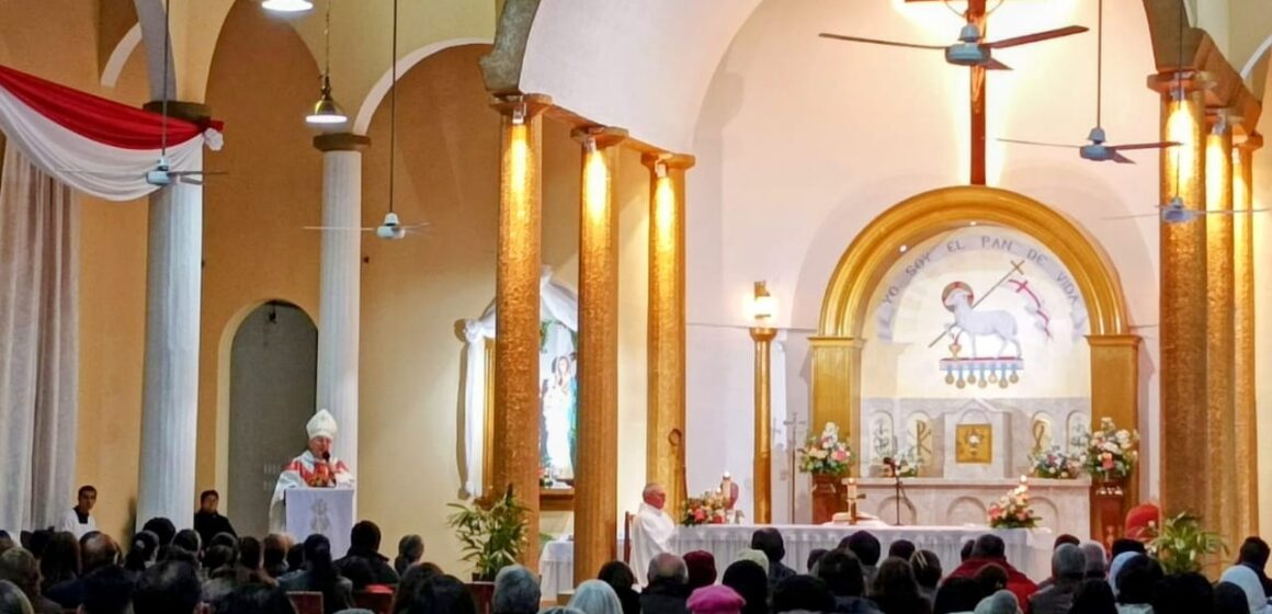 Fiesta patronal en la Parroquia Sagrados Corazones de Jesús y de María