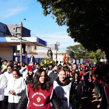 peregrinación Fiesta patronal en la Parroquia Sagrado Corazón de Jesús del barrio Ciudad Nueva
